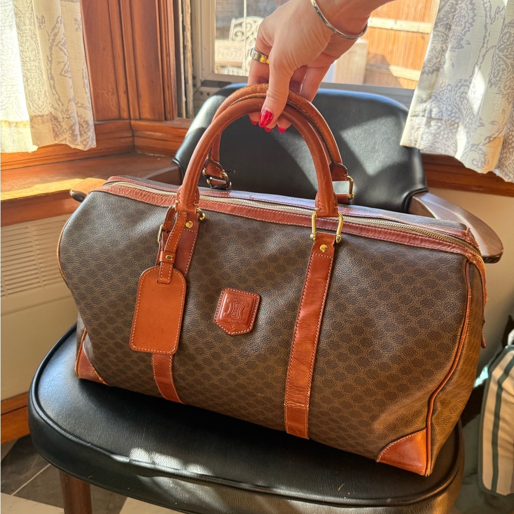 Celine Triomphe Monogram Weekender